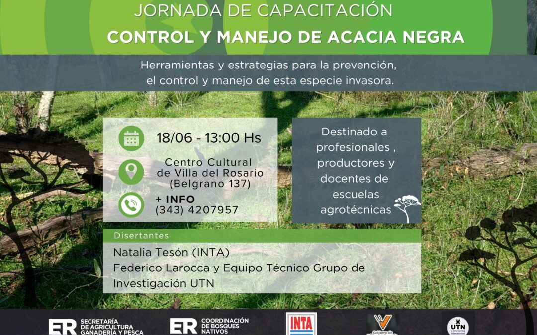 Capacitarán sobre el control y manejo de la acacia negra en Villa del Rosario